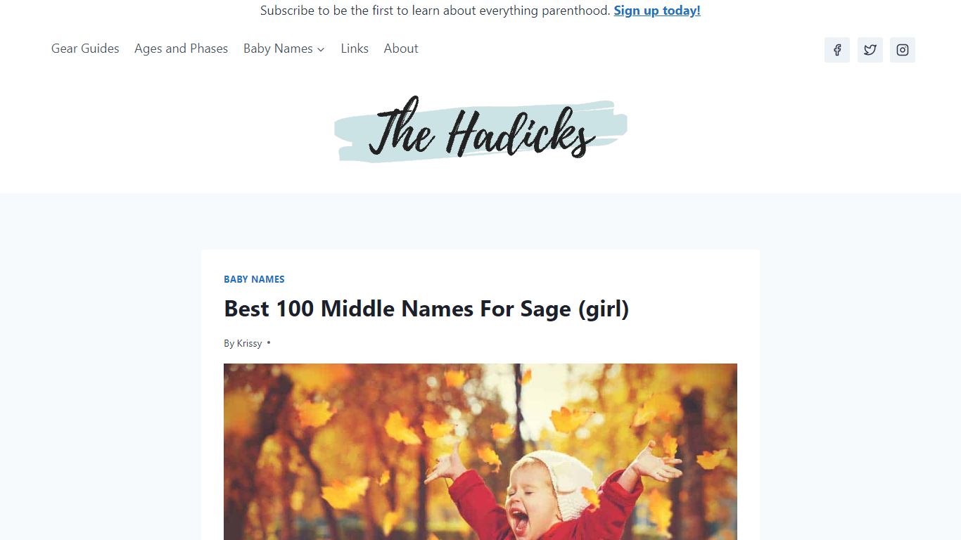 Best 100 Middle Names For Sage (girl) – The Hadicks